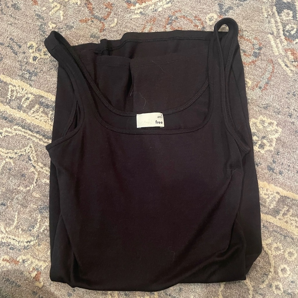 Aritzia plain black straight dress